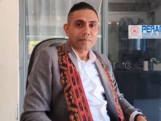 Ketua DPC Peradi Atambua, Melkianus Conterius Seran S.H.,MH