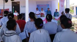 Ketua Tim Penggerak PKK Kabupaten Malaka drg. Maria Nahak, Terus Monitoring Untuk Cegah Terjadinya Stunting di Malaka. 
