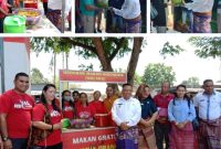 Bupati Malaka, Dr. Simon Nahak S.H.,MH Membuka Kegiatan Pasar Murah Di Kabupaten Malaka, Lapangan Umum Betun. (Foto_red)