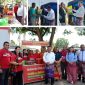 Bupati Malaka, Dr. Simon Nahak S.H.,MH Membuka Kegiatan Pasar Murah Di Kabupaten Malaka, Lapangan Umum Betun. (Foto_red)
