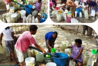 Kepala Desa Ta'aba Ida Hoar Nahak Bantu Masyarakat Air Bersih Secara Gratis! (Foto_red)