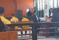 Sidang Perdana Kasus Pembunuhan Di BTN Kefamenanu,  Didampingi Kuasa Hukum, Melkianus Conterius Seran S.H.,MH. (Foto_Redaksi)