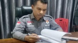 Yuventus Adrianus Bere Ketua KPU Kabupaten Malaka, (Foto_PK-NL)