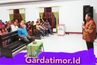 Bupati Malaka, Dr. Simon Nahak S.H.,MH Hadiri Kegiatan Di Gereja GMIT Era Et Labora Kmilaran. (Foto_red)