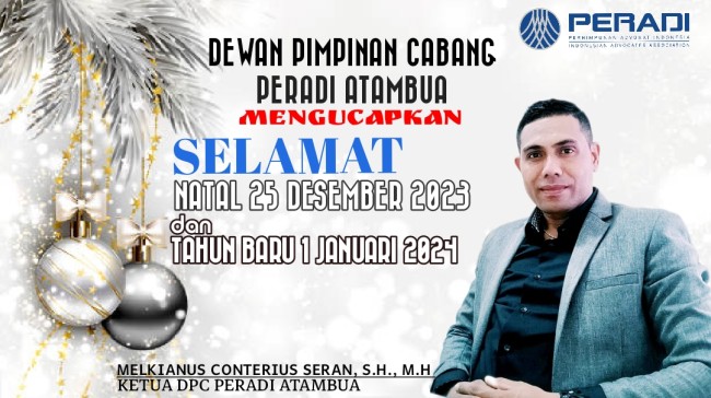 Ketua DPC Peradi Cabang Atambua Melkianus Conterius Seran S.H.,MH