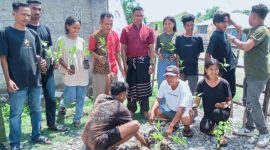 Kepala Desa Fafoe Bersama Mahasiswa Permaper Kefamenanu Dan Kupang Lakukan Kegiatan Penghijauan di Wilayah Desa Fafoe, (Foto_Istimewa)