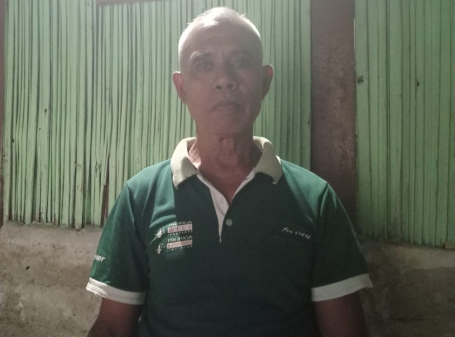 Warga Desa Fafoe Dusun Katara Petrus Bere Muti -(Foto_red)