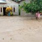 Rumah yang terendam banjir di Desa Fafoe, (Foto_red)