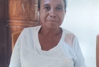 Oliva Luruk Taek salah satu Fukun di Suku Mamulak Desa Fafoe Kecamatan Malaka Barat, (Foto_red)