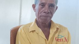 Paulus Nahak Lore, salah satu Fukun Uma Mamulak Kecamatan Malaka Barat Desa Fafoe. (Dokumen_Privadi)