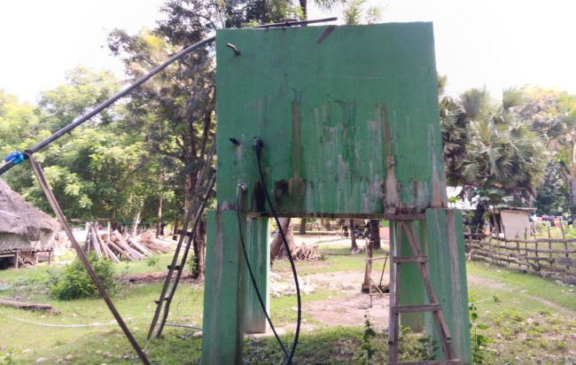 Bak Penampung Air Bersih Untuk Masyarakat Desa Lorotolus (Foto_red)