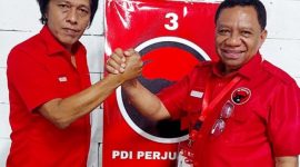 Rakernas PDI Perjuangan Bupati Malaka, Dr. Simon Nahak S.H.,MH Diskusi Bersama Adian Yunus Yusak Napitupulu,SH Untuk Kemenangan Pilkada Serentak 2024, (Foto-Istimewa)