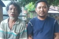 Albertus seran lekik Fukun makbukar Molin Bersama Kepala Desa Weoe Stefanus Alfridus Bria, (Foto_red)