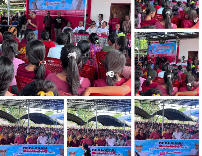 Deklarasi Funan Dan Satgas Malaka, Menjadi Barisan Terdepan Untuk Mendukung Pasangan Calon SN-FBN (Foto_red)