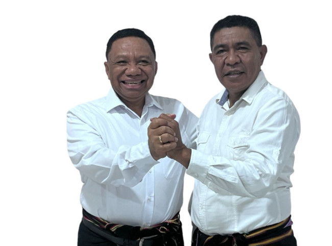 Pasangan Calon Bupati dan Wakil Bupati Malaka Dr. Simon Nahak S.H.,MH dan Felix Bere Nahak S.Pt (Foto-Istimewa)