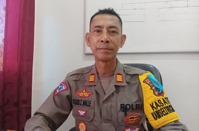 Kasat Lantas Polres Malaka AKP. Yulius Z Nalle. (Foto_red)