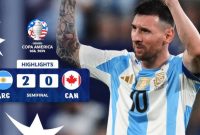 Hasil Argentina Vs  Kanada Semi Final Copa Amerika 2024. (Foto : Istimewa) 