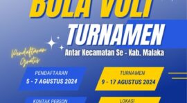 Jelang HUT RI PBVSI Malaka Gelar Turnamen Bola Voli Antar Kecamatan! 