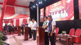 Hadiri Debat Pertama Pasangan Calon SN- FBN Tampil Sedehana 