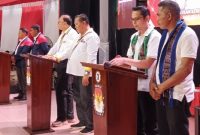 Debat Perdana Ketiga Paslon Dia Aula Dekenat Malaka. (Foto_red)