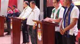 Debat Perdana Ketiga Paslon Dia Aula Dekenat Malaka. (Foto_red)
