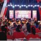 Sambutan Ketua KPU Malaka Juventus Adrianus Bere Saat Debat Kedua di Aula Dekenat Malaka. (Foto_red)