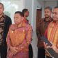 Bupati Malaka Dr. Simon Nahak S.H.,MH bersama Kepala Cabang Bank NTT Betun Usai Lakukan Kegiatan Peresmian Mall Pelayanan Publik. 