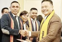 Ketua Umum Peradi, Prof Otto Hasibuan, dan Ketua DPC Peradi Atambua Melkianus Conterius Seran S.H.,MH.,C.Me 