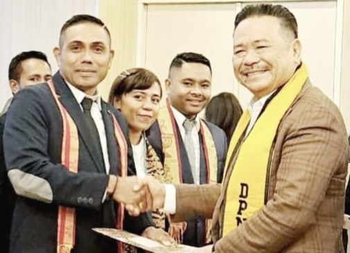 Ketua Umum Peradi, Prof Otto Hasibuan, dan Ketua DPC Peradi Atambua Melkianus Conterius Seran S.H.,MH.,C.Me 