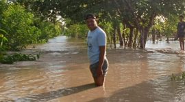 Luapan Sungai Benenai Mengakibatkan Delapan Dusun di Desa Fafaoe Terendam Banjir (Foto_red)