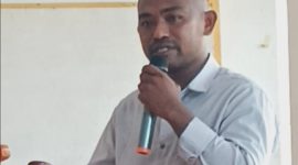 Ketua DPD SMSI Kabupaten Malaka,  Legorius Vidigal Bria S.Ip (Foto-red)