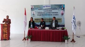 Sambutan Ketua DPC Peradi Atambua, Melkianus Conterius Seran S.H.,MH.,C.Me 