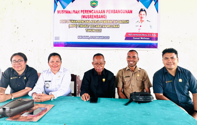 Anggota DPRD Malaka, Sesali Ketidakhadirnya Pimpinan OPD Dalam Kegiatan Musrenbang di Kecamatan Weliman.  (Foto- red).