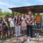 Benny Chandradinata Kunjungan Petani Sawah di Desa Raimataus Kecamatan Malaka Barat. (Foto-red)