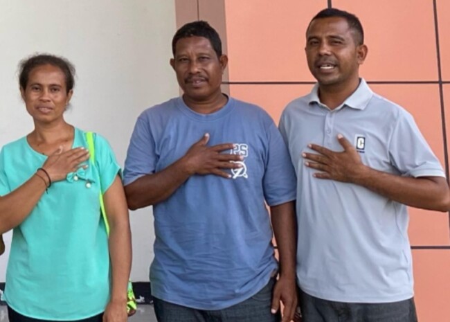 Orangtua Kandung Dari Korban Pelecehan Seksual, Apresiasi Kinerja Polda NTT dan Polres Malaka. (Foto-Ist)