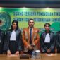 Ketua DPC Peradi Atambua Melkianus Conterius Seran S.H.,MH.,C.Me Bersama Empat Advokat Yang diambil Sumpah Oleh Ketua Pengadilan Tinggi Kupang. (Foto-Ist)
