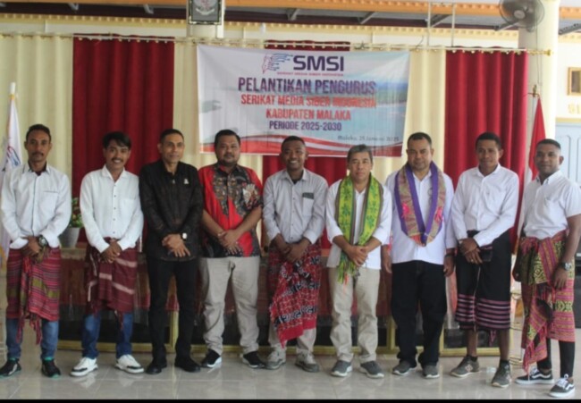 Foto Bersama Pengurus DPD SMSI Kab. Malaka Bersama Penasehat Hukum SMSI Malaka. (Foto-Ist)