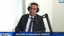Ketua DPC Peradi Atambua, Melkianus Conterius Seran S.H.,MH.,C.Me di Studio RRI Atambua.  (Foto-Ist)