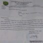 Surat Pemberitahuan dan Ucapan Terimakasih Dari Pj. Desa Bone Tasea 
 (Foto-Ist)