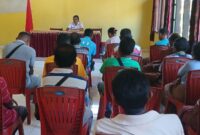 Kepala Desa Noemuti Lakukan Evaluasi Untuk Keterbukaan Pelayanan Publik. (Foto-red)