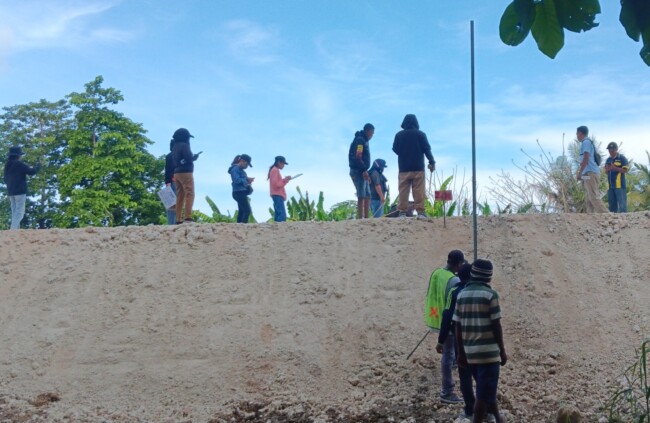 PHO Pekerjaan Proyek Tanggul Oanmane. (Foto-red)