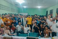 Kristoforus Efi, Ketua DPRD TTU, Sekaligus Senior PMKRI Hadir Memberikan Materi Dalam Kegiatan MPAB PMKRI Cabang Kupang St. Fransiskus Xaverius. (Foto-Ist)