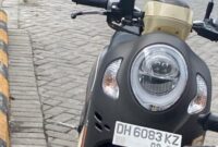 Satu Unit Sepeda Motor Merk Honda Scoopy Dengan Nomor Polisi DH 6083 KZ. (Foto-red)