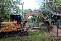 Proses Eksekusi Rill Tiga Bidang Tanah di Dusun Labarai, Desa Kamanasa Kecamatan Malaka Tegah. (Foto-red)