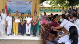 Kolaborasi GEMMA Kefamenanu Dengan Dinkes Malaka Adakan Kegiatan Pelayanan Berobat Gratis. (Foto-red)