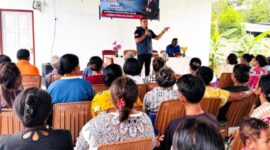 Reses Anggota DPRD Angerius Agustinus Bria S.H., MH, di Desa Raimataus Kecamatan Malaka Barat. (Foto-red)