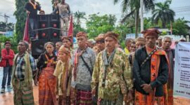 PMKRI Cabang Kefamenanu,  dan Masyarakat Bikomi Menilai Pemda TTU Mengabaikan Hak- Hak Masyarakat Lokal. (Foto- FendiBere)