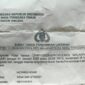 Surat Laporan Polisi Tindak Pidana Pengeroyokan di Besitaek, Desa Umalawain,  Kecamatan Weliman. (Foto-Ist)