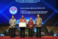 Kepala PLBN Motamasin Engelberthus Klau Turut Hadir Menerima Penghargaan yang diserahkan dalam kegiatan yang digelar di Aula KemenPANRB, Jakarta Selatan. (Foto-Ist)