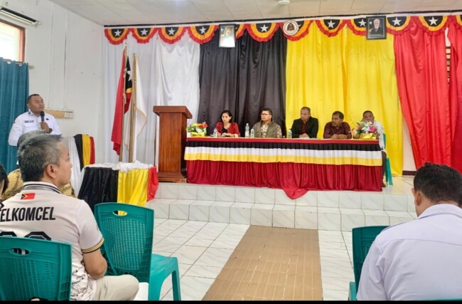 Kepala PLBN Motamasin, Engelberthus Klau, Berharap Pemerintah Timor Leste kembali memberlakukan Pas Lintas Batas. (Foto-Ist)